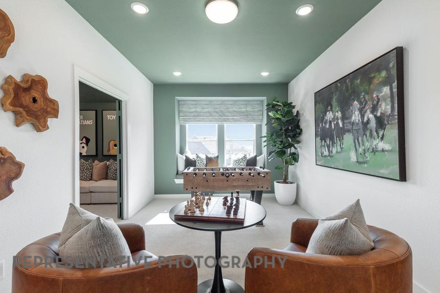 Furnished interior view inside a new home in Wolf Ranch, Georgetown (Image 18).