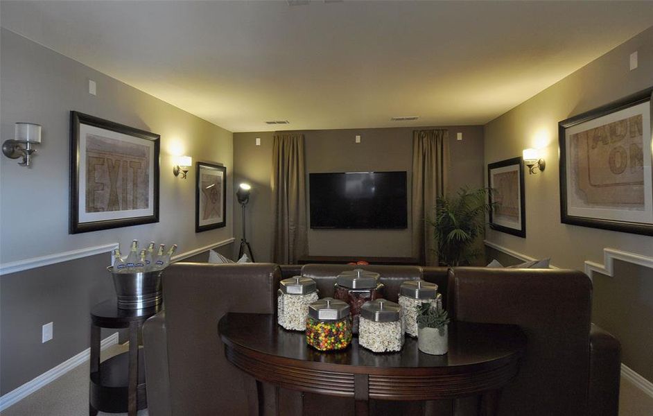 Lovely media room on second level Lovely media room on second level