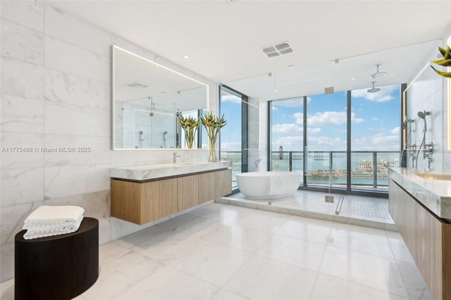 Furnished interior view inside a new home in , Miami Beach (Image 35).