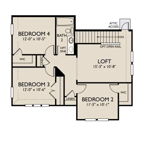 2D floor plan layout of this home in Rolling Glen, Hutto, TX (Image 2). 2D floor plan layout of this home in Rolling Glen, Hutto, TX (Image 2).