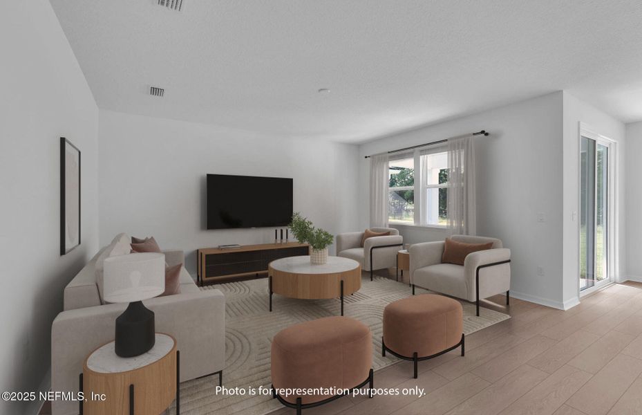 Furnished interior view inside a new home in Hyland Trail, Green Cove Springs (Image 6).