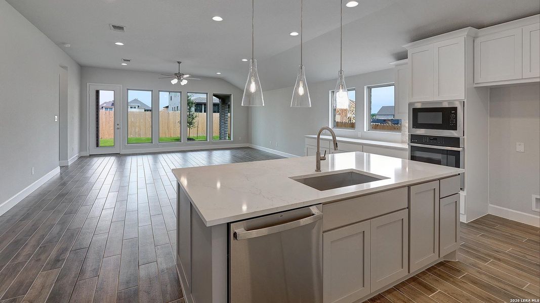 Furnished interior view inside a new home in Haby Hill, San Antonio (Image 6).