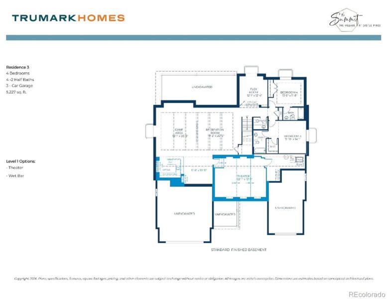 2D floor plan layout of this home in , Castle Rock, CO (Image 3).