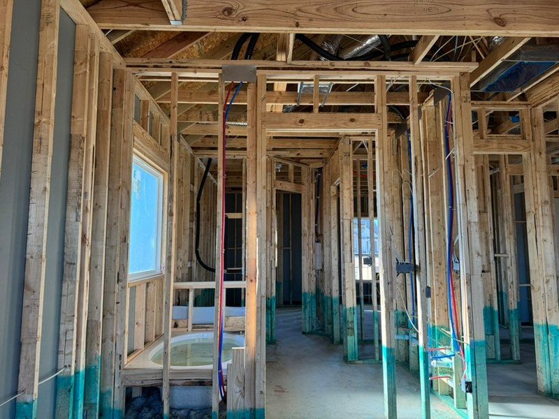 In-progress construction of a new home in Rocky Top, Krum, TX (Image 13).
