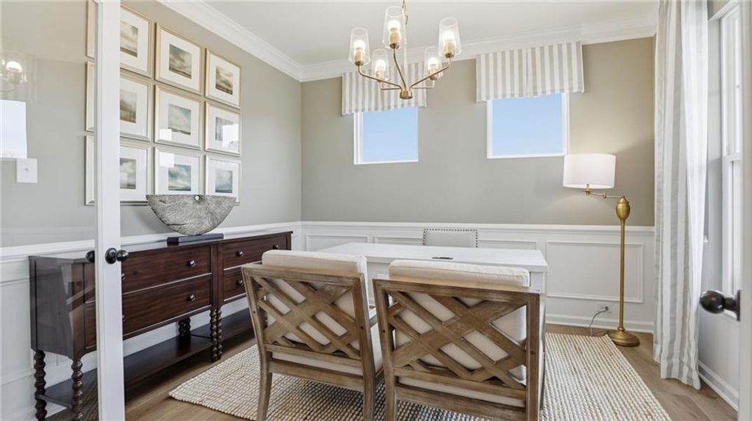 Furnished interior view inside a new home in , Dawsonville (Image 4).