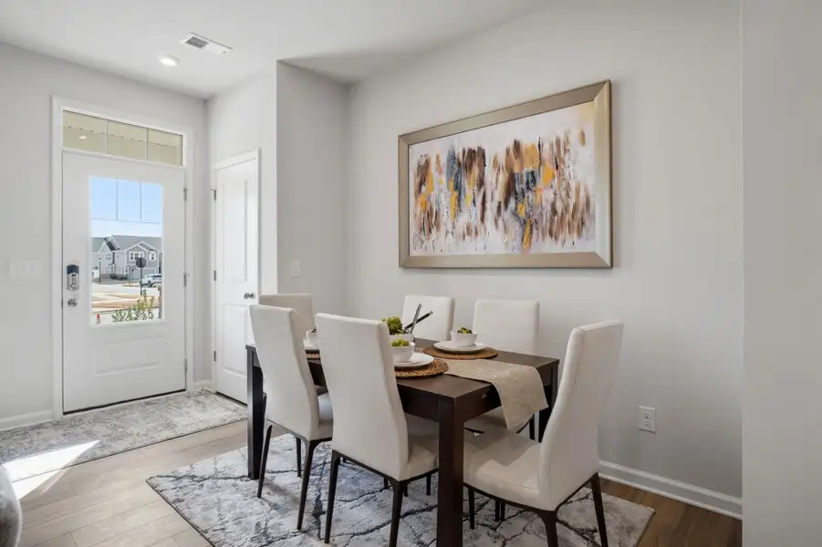 Furnished interior view inside a new home in The Townes at Cheyney, Charlotte (Image 11).