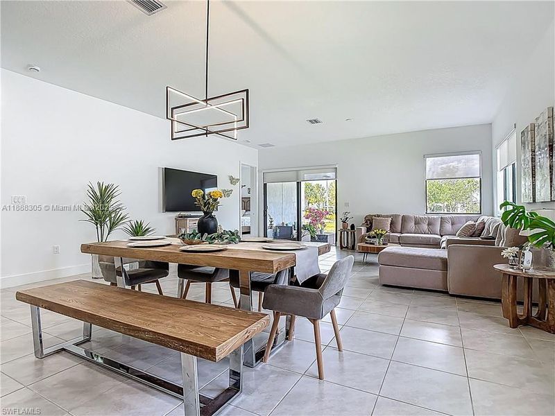 Furnished interior view inside a new home in , Ave Maria (Image 12).