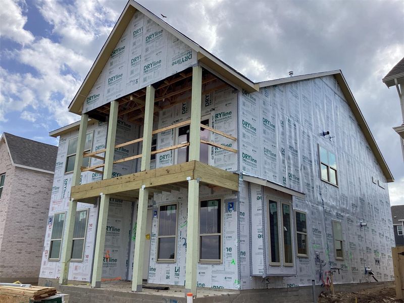 In-progress construction of a new home in Lariat, Liberty Hill, TX (Image 17).