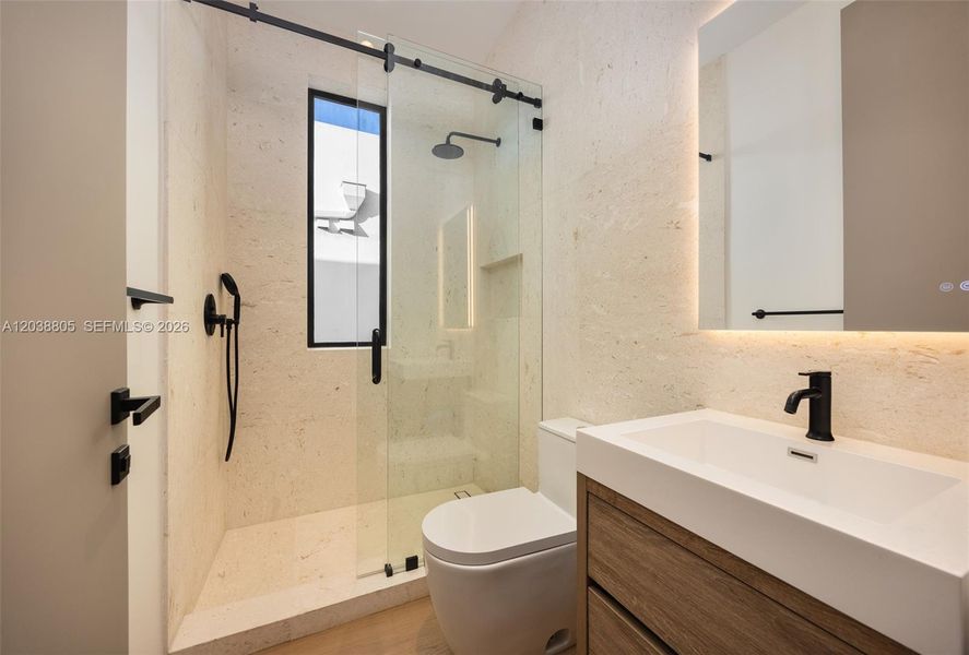 Furnished interior view inside a new home in , Miami (Image 11).