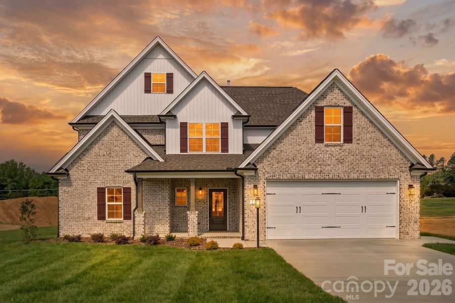 Front exterior of a new home in , Lexington, NC, highlighting curb appeal (Image 24).