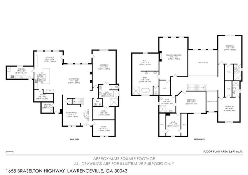 2D floor plan layout of this home in , Lawrenceville, GA (Image 5).