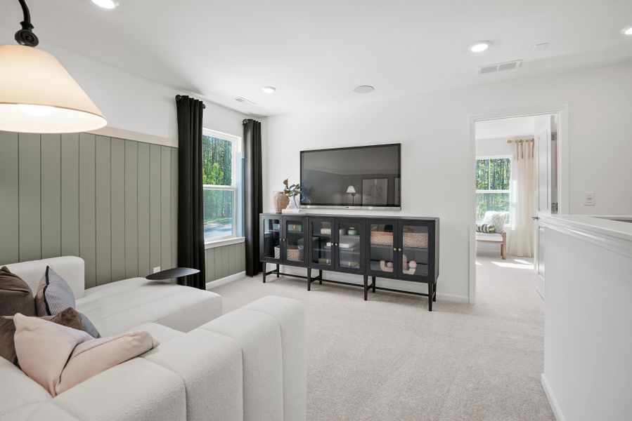 Representative furnished interior of a home built from the Marshall by Pulte Homes in Michaux Gardens, Belmont (Image 83). Representative furnished interior of a home built from the Marshall by Pulte Homes in Michaux Gardens, Belmont (Image 83).