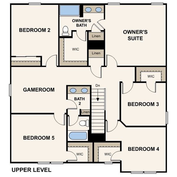 2D floor plan layout for the Ocotillo by Century Complete in Las Ventanas at Entrada del Toro at Rancho Sahuarita, Sahuarita, AZ (Image 4).