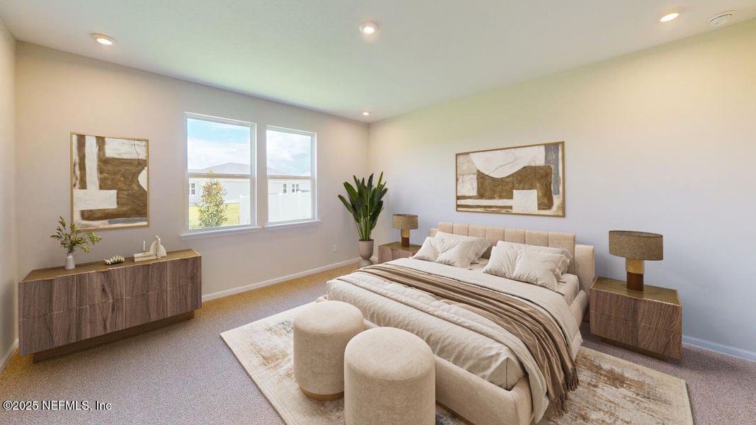 Furnished interior view inside a new home in Lakes at Bella Lago, Green Cove Springs (Image 2).