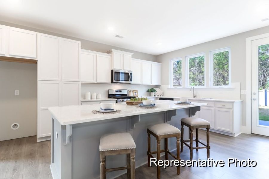 Furnished interior view inside a new home in Homecoming, Ravenel (Image 6).