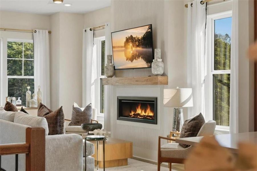 Furnished interior view inside a new home in Barrett Pointe, Kennesaw (Image 8).