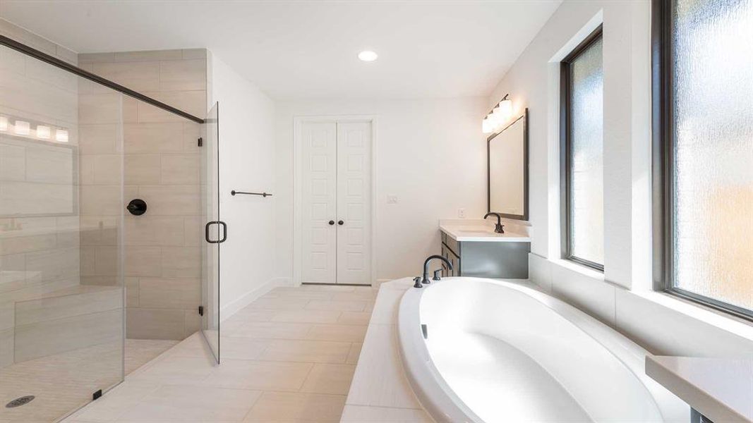 Furnished interior view inside a new home in The Heights At Uptown Celina 50', Celina (Image 13).