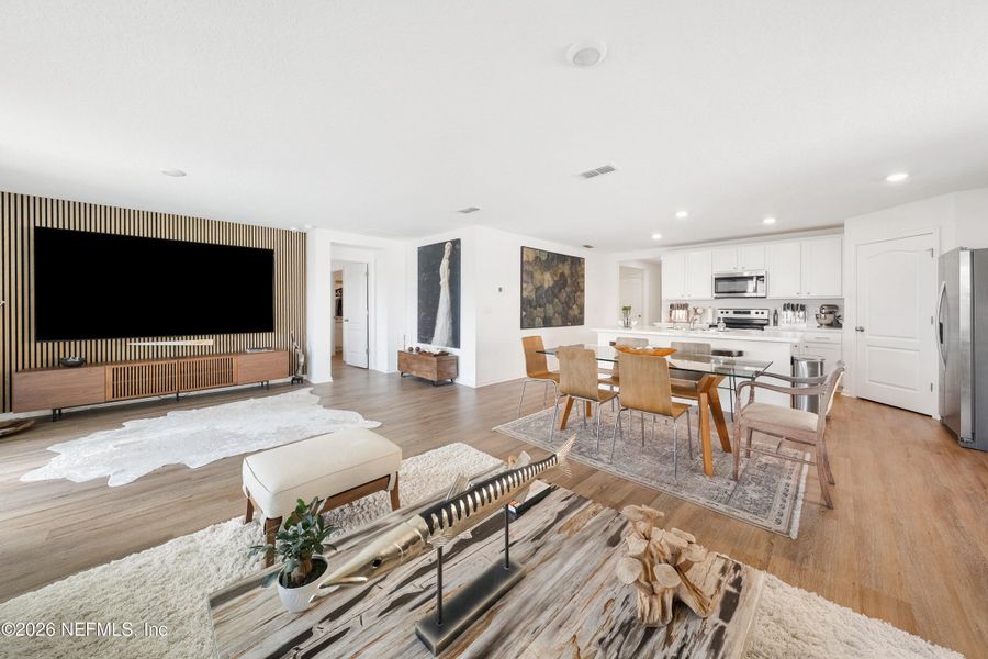 Furnished interior view inside a new home in Copes Landing, Jacksonville (Image 35). Furnished interior view inside a new home in Copes Landing, Jacksonville (Image 35).