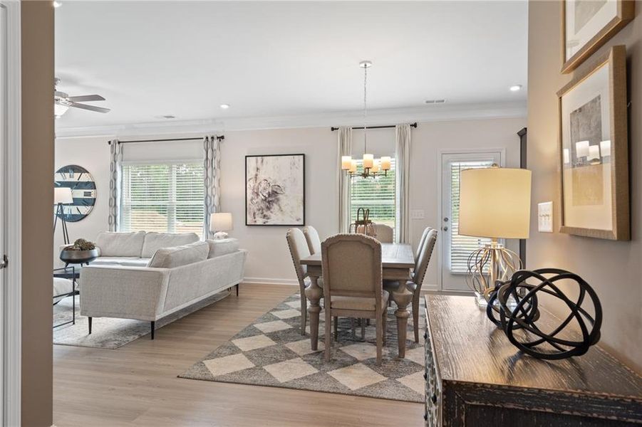 Furnished interior view inside a new home in Capstone Estates, Chattanooga (Image 25).