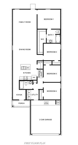 2D floor plan layout for the Emma by D.R. Horton in Emberly, Beasley, TX (Image 3). 2D floor plan layout for the Emma by D.R. Horton in Emberly, Beasley, TX (Image 3).