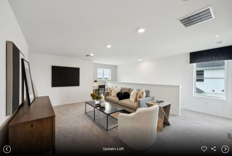 Photo of Centex model home with same floor plan, not of actual home listed.