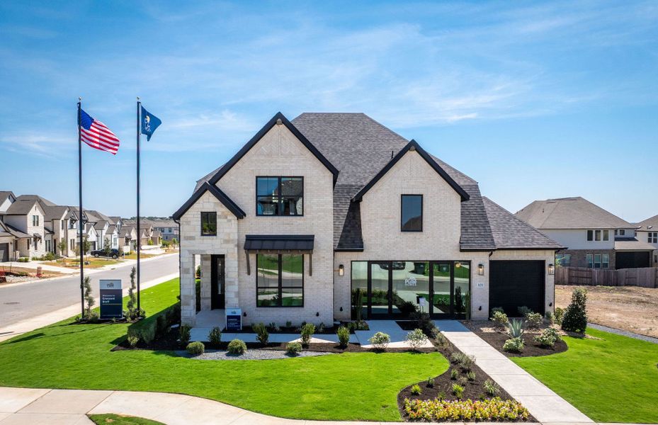 Representative exterior photo of a completed home built from the Garwood by Pulte Homes in Crescent Bluff, Georgetown, TX (Image 31). Representative exterior photo of a completed home built from the Garwood by Pulte Homes in Crescent Bluff, Georgetown, TX (Image 31).