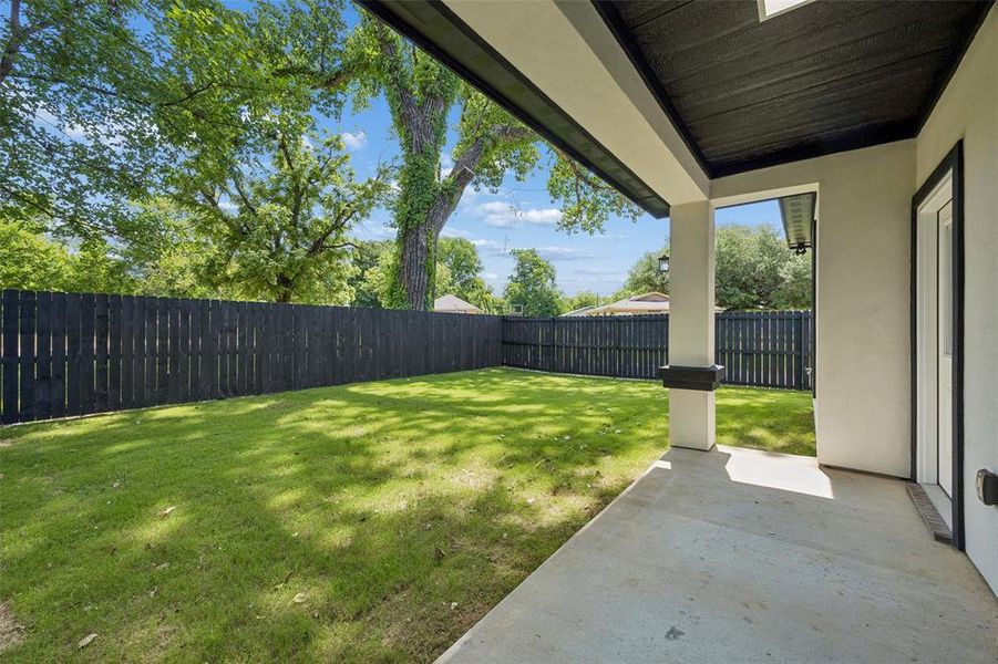 Exterior details and patio area of a home in , Terrell (Image 4). Exterior details and patio area of a home in , Terrell (Image 4).