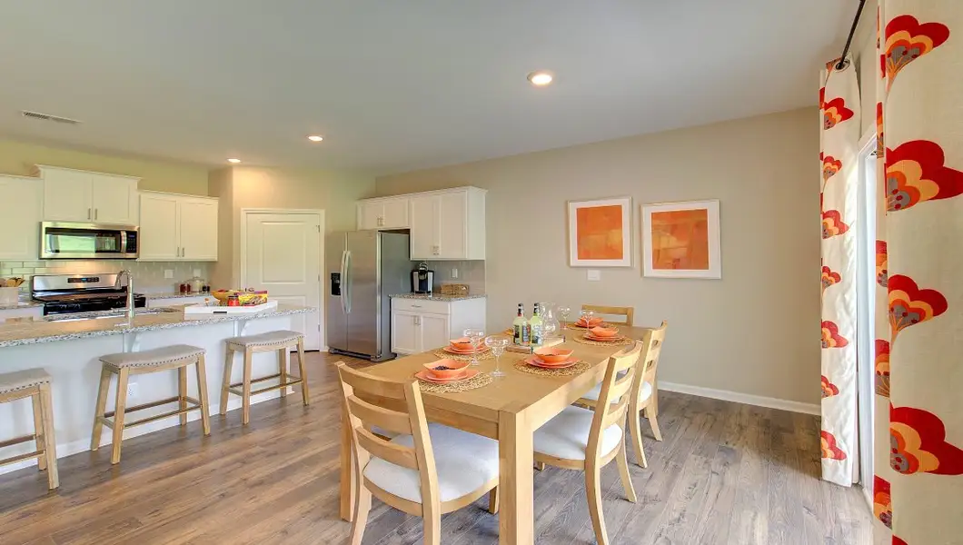 Furnished interior view inside a new home in Tap Root Farms, Fletcher (Image 11). Furnished interior view inside a new home in Tap Root Farms, Fletcher (Image 11).
