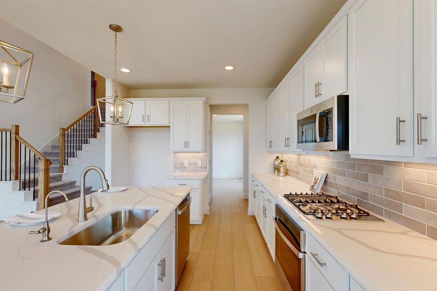Furnished interior view inside a new home in Vintage Village, Argyle (Image 9). Furnished interior view inside a new home in Vintage Village, Argyle (Image 9).
