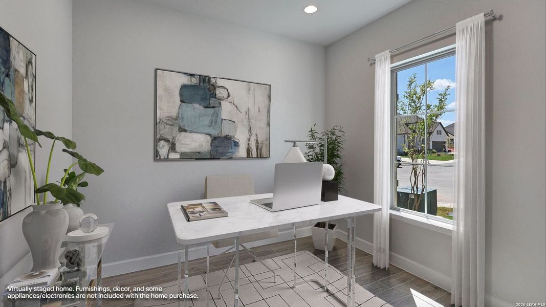 Furnished interior view inside a new home in Ladera, San Antonio (Image 6).