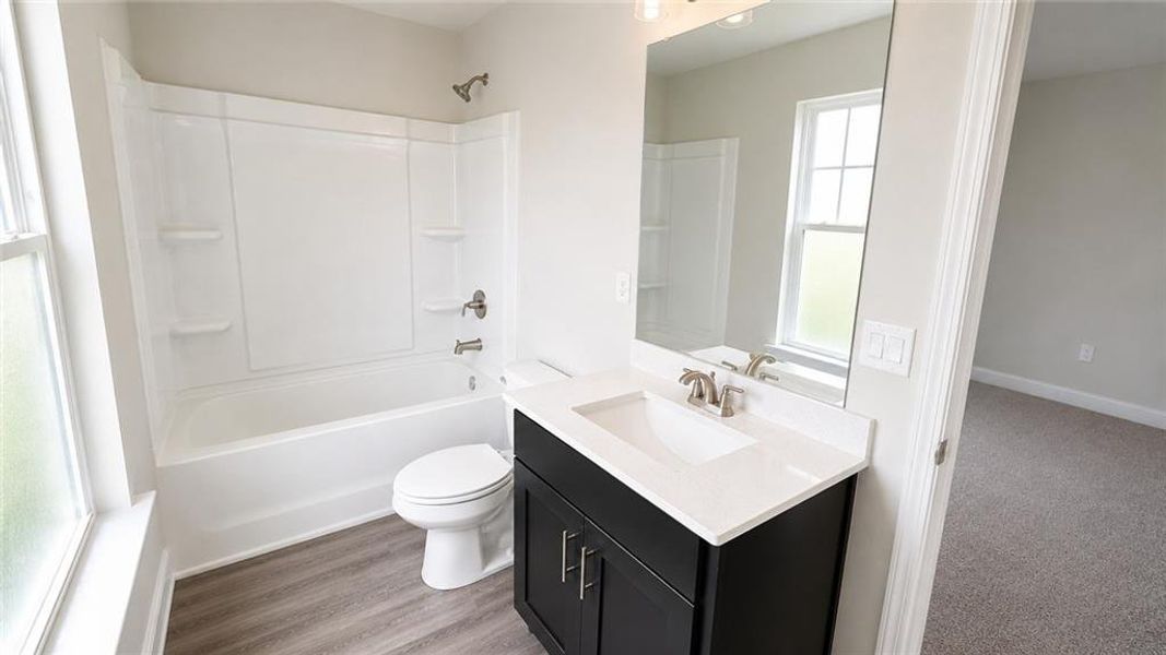 Furnished interior view inside a new home in Habersham Meadows, Demorest (Image 9).