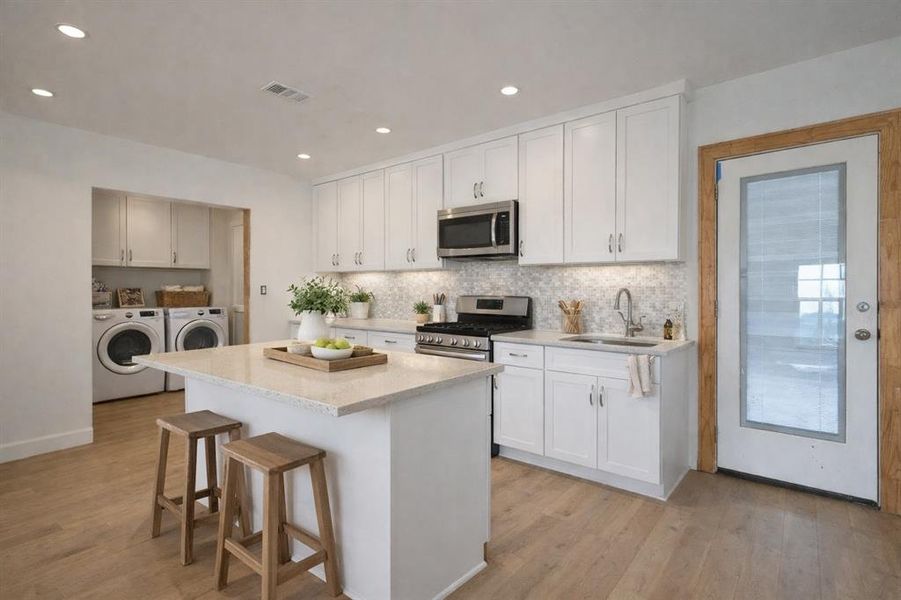 Furnished interior view inside a new home in , Wills Point (Image 4).