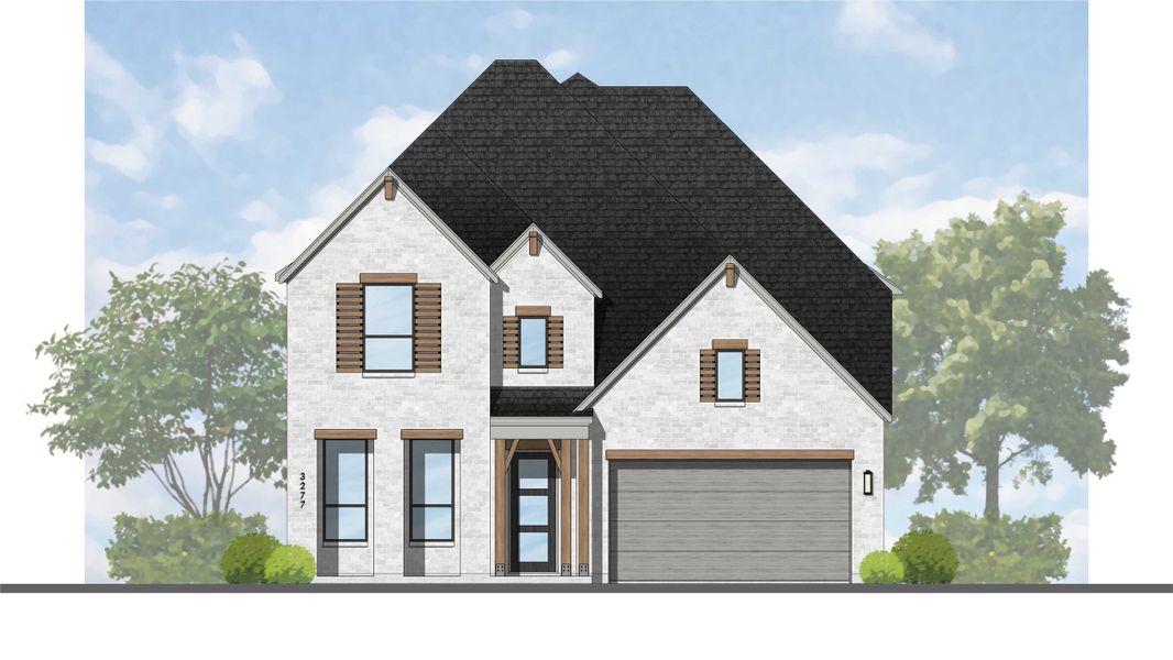 Representative rendering of the exterior for the Layton by Highland Homes (Image 6). Representative rendering of the exterior for the Layton by Highland Homes (Image 6).