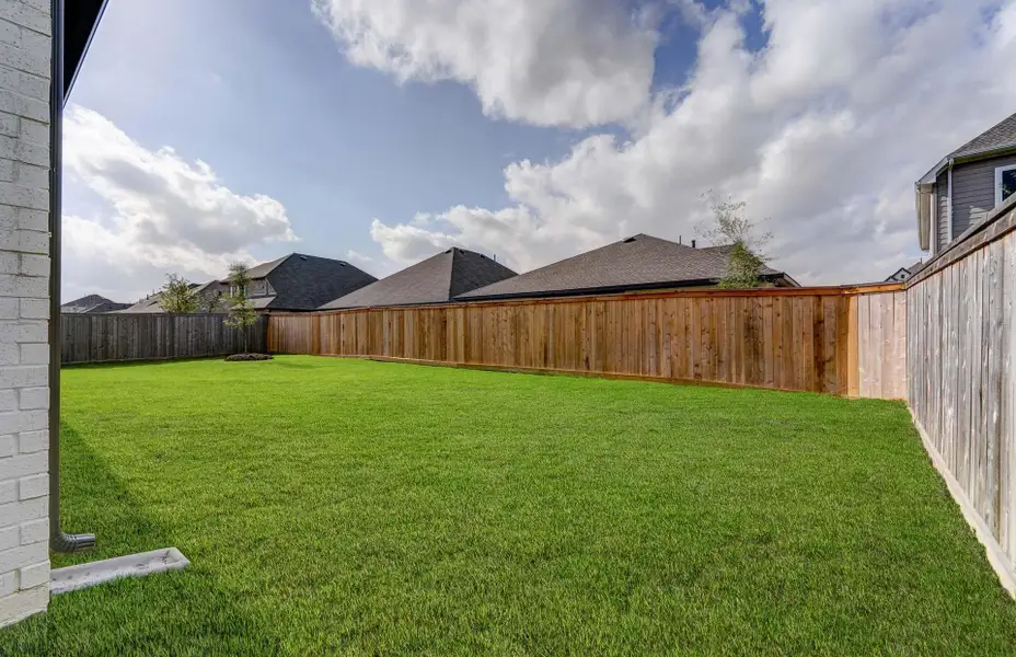 Exterior details and patio area of a home in Bridgeland 60′, Cypress (Image 17). Exterior details and patio area of a home in Bridgeland 60′, Cypress (Image 17).