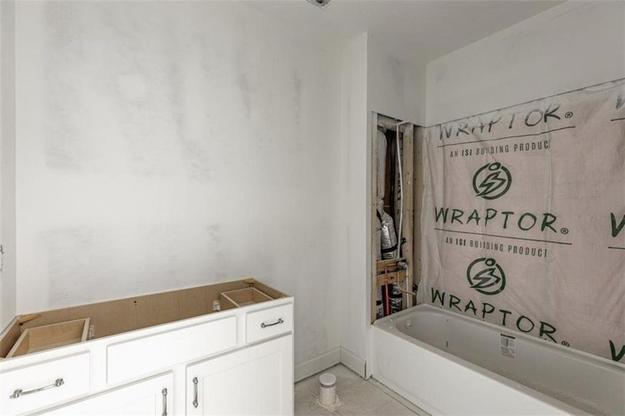 In-progress construction of a new home in , Buford, GA (Image 24).