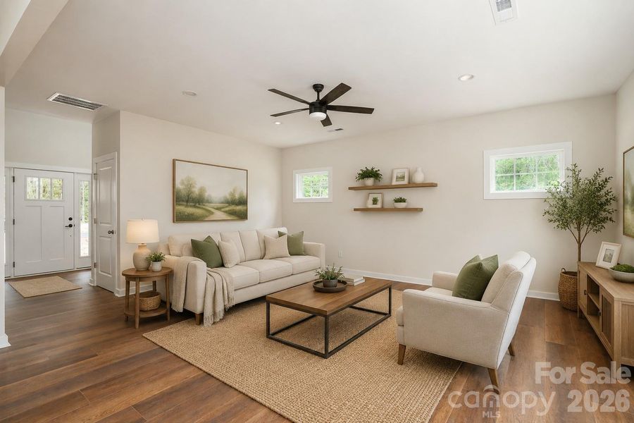 Living Room Virtually Staged
