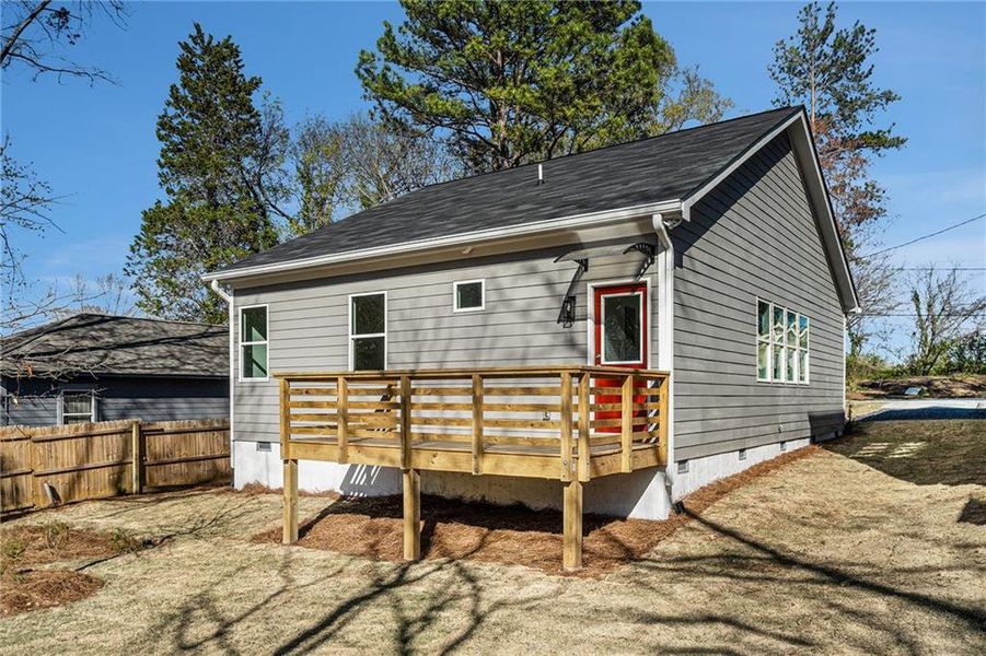 Exterior details and patio area of a home in , Atlanta (Image 3).