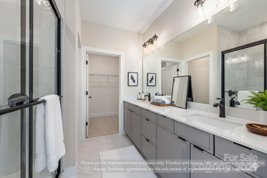 Furnished interior view inside a new home in , Charlotte (Image 16).