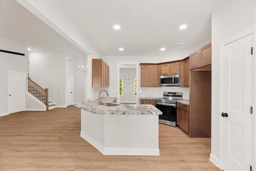 Furnished interior view inside a new home in , Calhoun (Image 6).