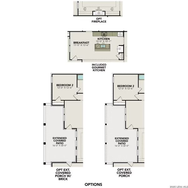 2D floor plan layout of this home in Potranco Oaks, Castroville, TX (Image 3).
