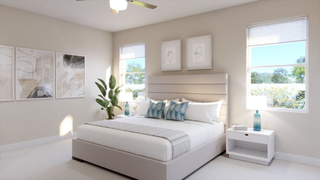 Representative furnished interior of a home built from the Luna by Risewell Homes in Marion Ridge, Haines City (Image 11).