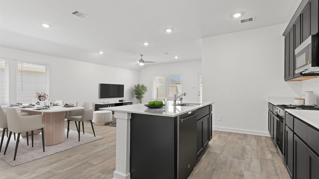 Furnished interior view inside a new home in Tamarron, Fulshear (Image 8).
