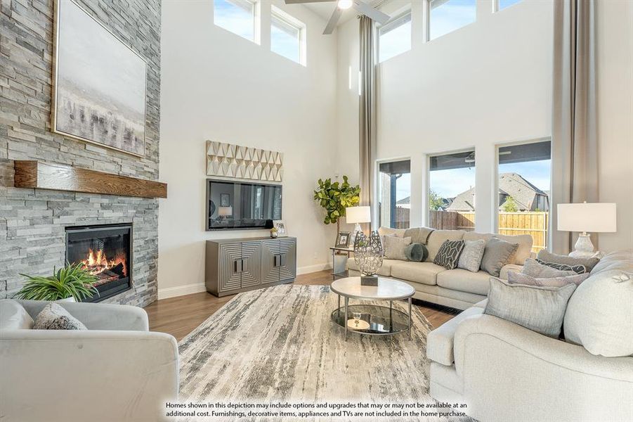 Furnished interior view inside a new home in Mosaic, Celina (Image 36). Furnished interior view inside a new home in Mosaic, Celina (Image 36).