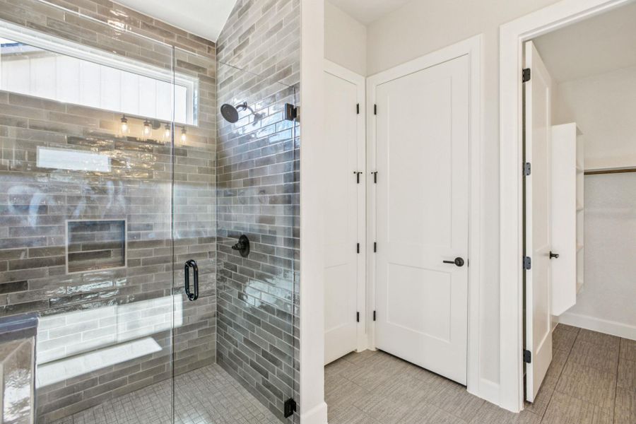 Bathroom with a stall shower Bathroom with a stall shower