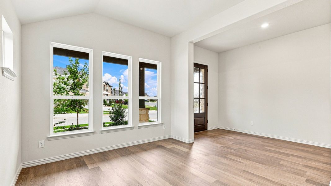 Furnished interior view inside a new home in The Oaks, Red Oak (Image 11). Furnished interior view inside a new home in The Oaks, Red Oak (Image 11).