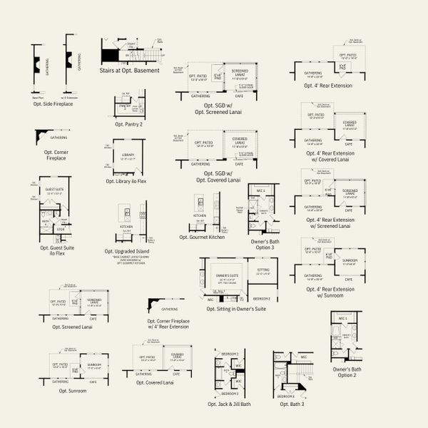 2D floor plan layout for the Continental by Pulte Homes in Kinsdale, Lancaster, SC (Image 7). 2D floor plan layout for the Continental by Pulte Homes in Kinsdale, Lancaster, SC (Image 7).