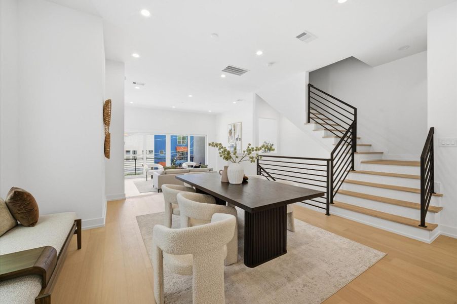 Furnished interior view inside a new home in , Houston (Image 19).