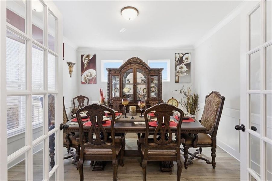 Furnished interior view inside a new home in , Hoschton (Image 7).