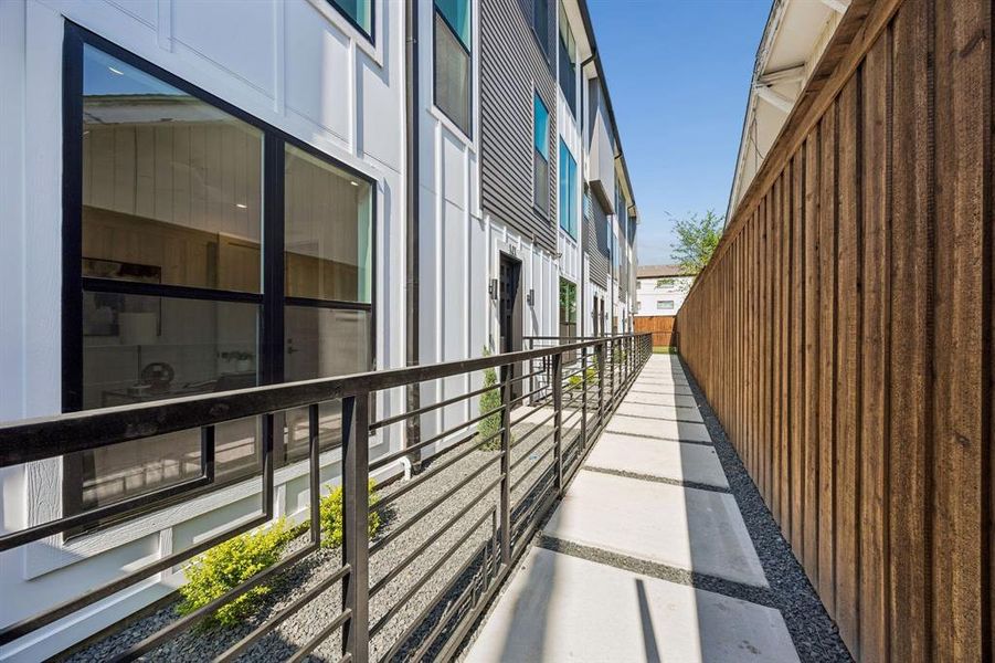 Exterior details and patio area of a home in , Dallas (Image 2). Exterior details and patio area of a home in , Dallas (Image 2).
