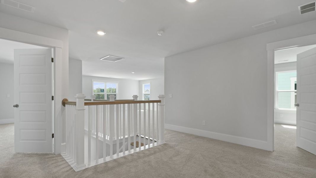 Representative unfurnished interior of a home built from the TILLMAN by D.R. Horton in Sheep Island, Summerville (Image 39). Representative unfurnished interior of a home built from the TILLMAN by D.R. Horton in Sheep Island, Summerville (Image 39).